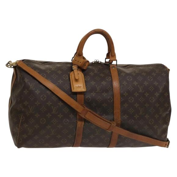 LOUIS VUITTON Monogram Keepall Bandouliere 55 Boston Bag M41414 - Picture 1 of 16